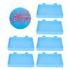 6PCS Plastic Rhinestone Storage Trays Blue Diamond Art Painting Tray Gem Sorting Plate  Bead Sorting