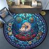Underwater Adventure Window Round Area Rug Under Office Chairs Bedroom Living Room Home Decor