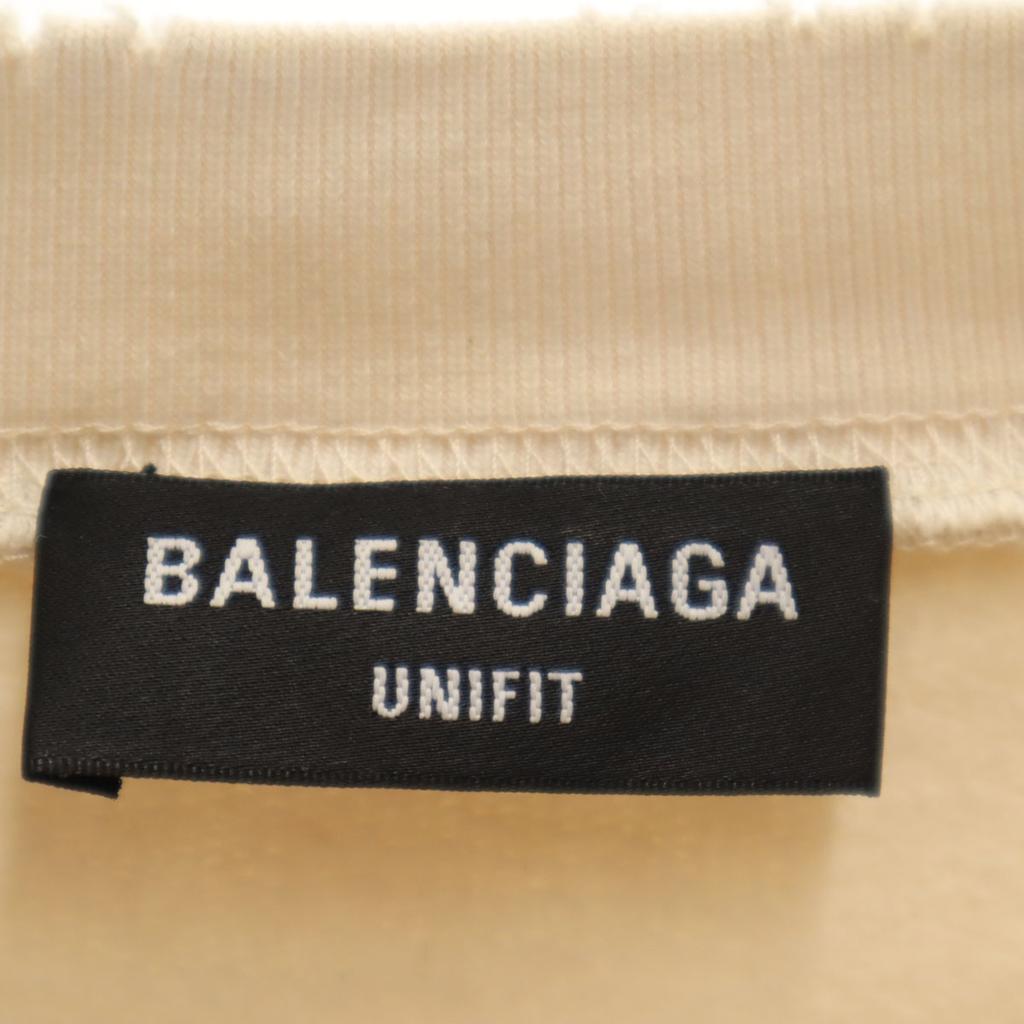 BALENCIAGA Made in Portugal Long sleeve Damage processing sweat Men's Used