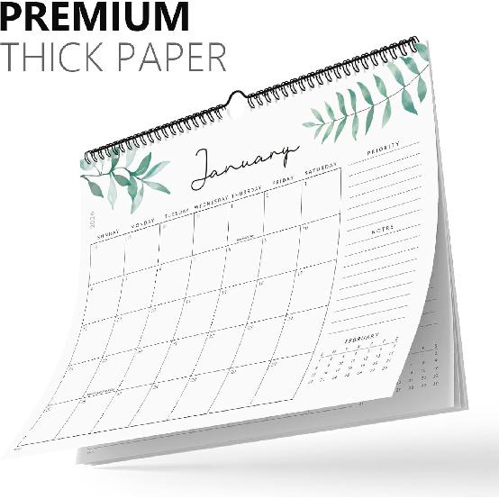 Jotsome Wall Calendar 2026, Monthly Calendar From Now to December 2026 14.2"x11.2", Aesthetic Wall Decoration in Home and Office for Easy Organizing