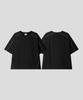 BLACK MOMENT Tech Stitch Oversized T-Shirt [Black]