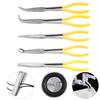 Motorcycle Repair Removal Tools Extra Long Nose Pliers Spanner Clips Straight Bent Tip Mechanic Equipment DIY Auto AccessoriesGood product