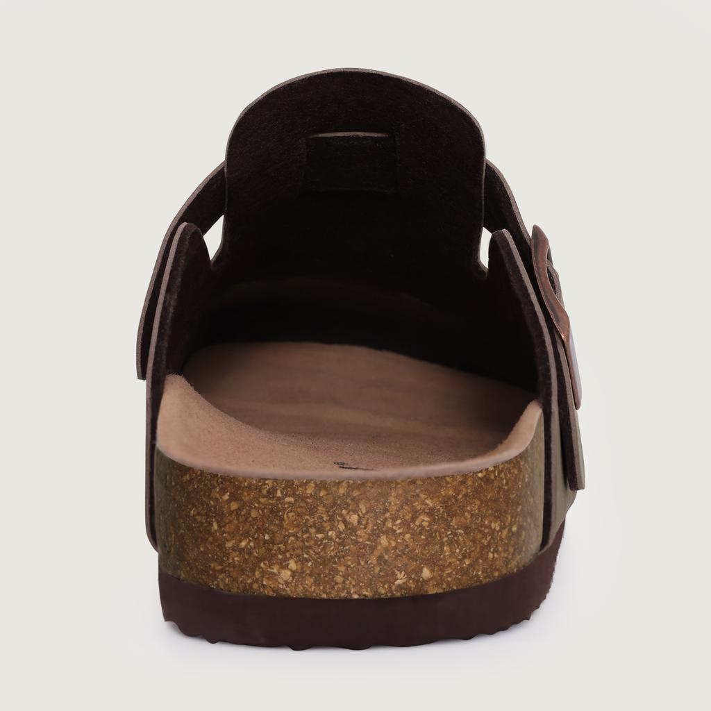 Fashion Comwarm Classic Men's Leather Clogs Slippers Fashion Cork Slippers Women Clogs Mules Outdoor Beach Sandals Casual Slides 2024