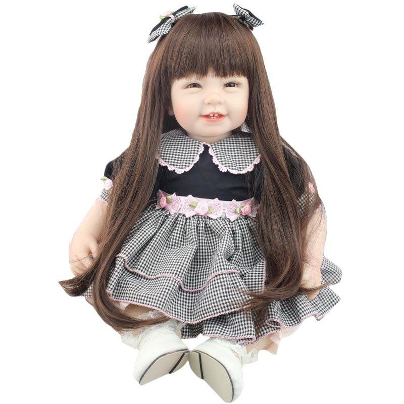 Npk Cute Smiling Face Realistic Baby Doll For Pretend Play And Girls' Gifts