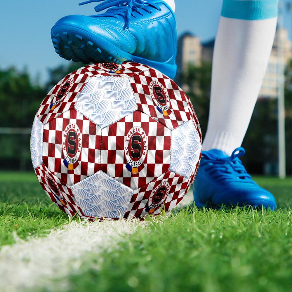 1pc AC Sparta Praha Football Soccer Ball Size 5 Indoor Soccer Ball Fashion Colorful Backyard Game -Great For Sports Fans Gift