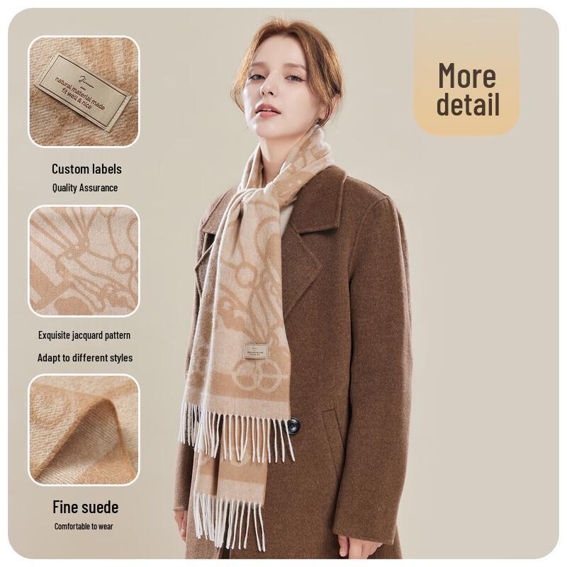 JIUMU Women's 100% Cashmere Scarf & Shawl