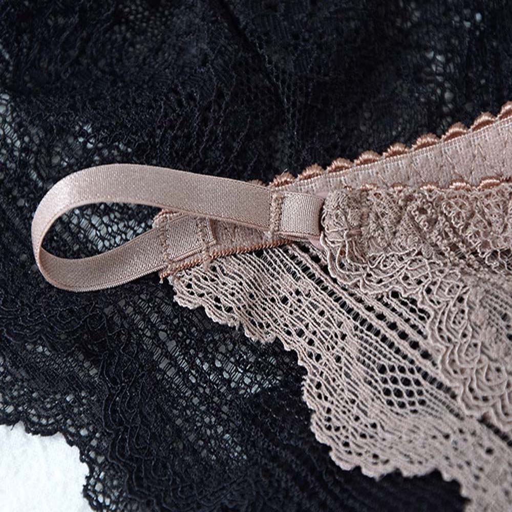 Sexy Female G-String Embroidered Intimates Mini Bow Underpants Thong for Women Lace Panties