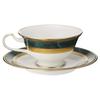 Noritake Cup Saucer 220cc Fitzgerald 2 Customers Green Bone China & (Pair Set) (Coffee Tea) Y6988/4712