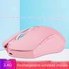 2.4G Pink Girl Wireless Mice Cordless Portable Optical Gaming Mouse 1600DPI for Business Travel Office Home School