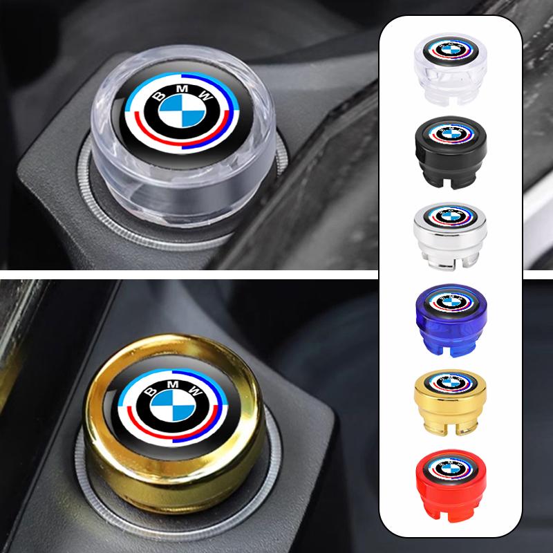 For BMW M E46 E90 E60 Car Cigarette Lighter Cover Button Protective Case Anti Dust Cap Decoration For BMW 50th Anniversary 1 3 5 7 series E83 F16 E70