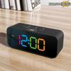 Multifunctional Digital Smart Alarm Clock, Snooze, Dual Alarm Recording, Charging, Voice Control, Music Inton, for Bedroom, Bedside, Office, and