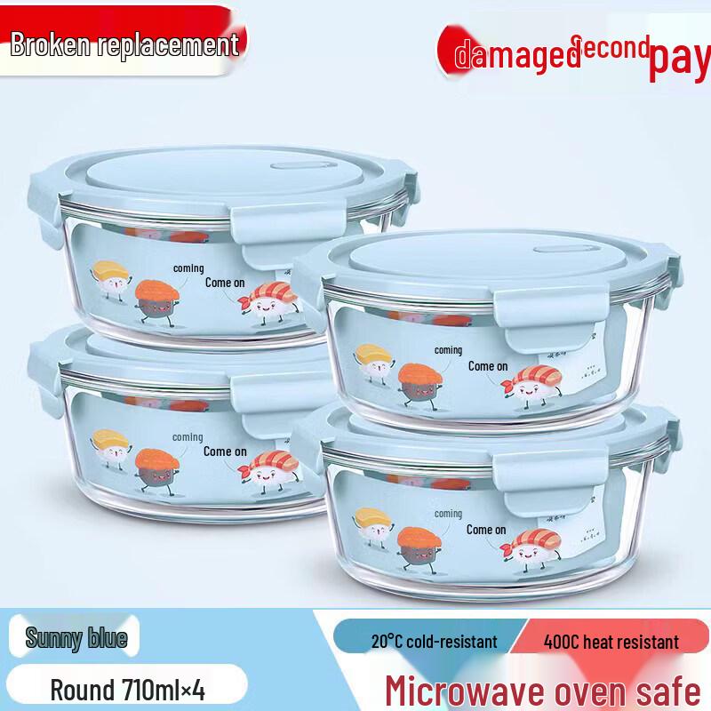 ZISIZ Glass Lunch Box