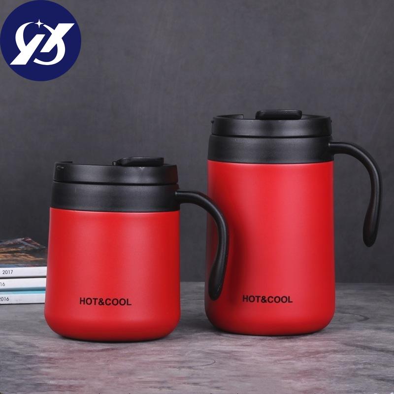 Vacuum Thermos  Cup  Stainless   Steel Double Layer Mini Tea Coffee  Cup With Lid Non-slip