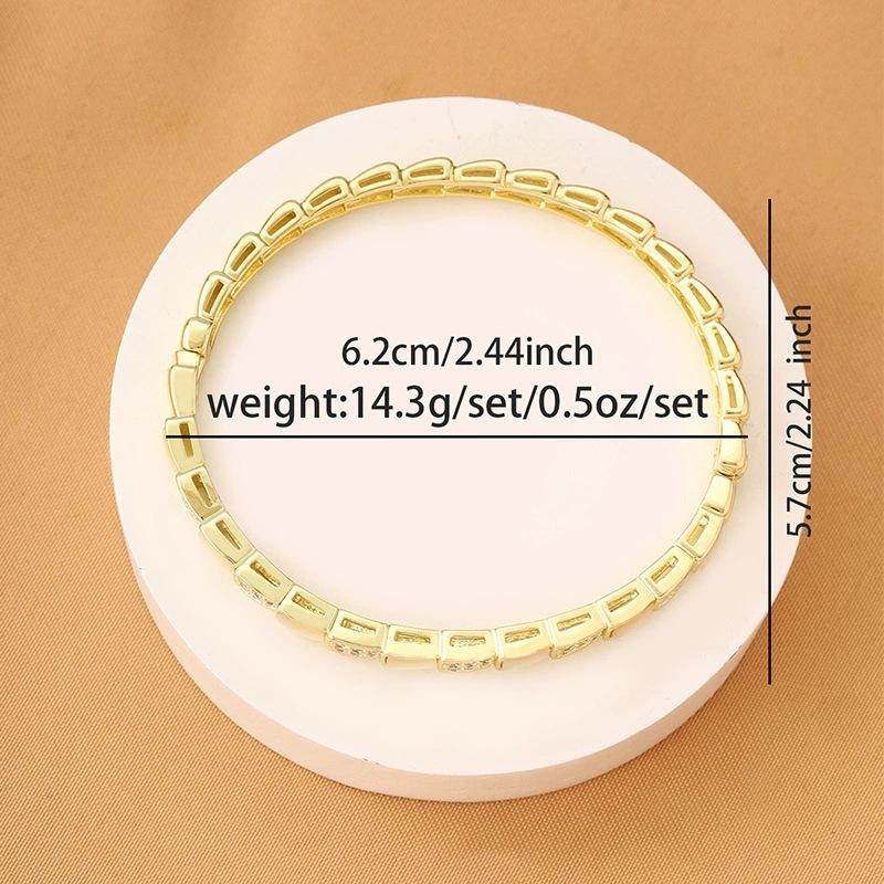 New Micro-Inlaid Zircon Super Flash Snake Bone Bracelet Women'S European And American Wish Bracelet
