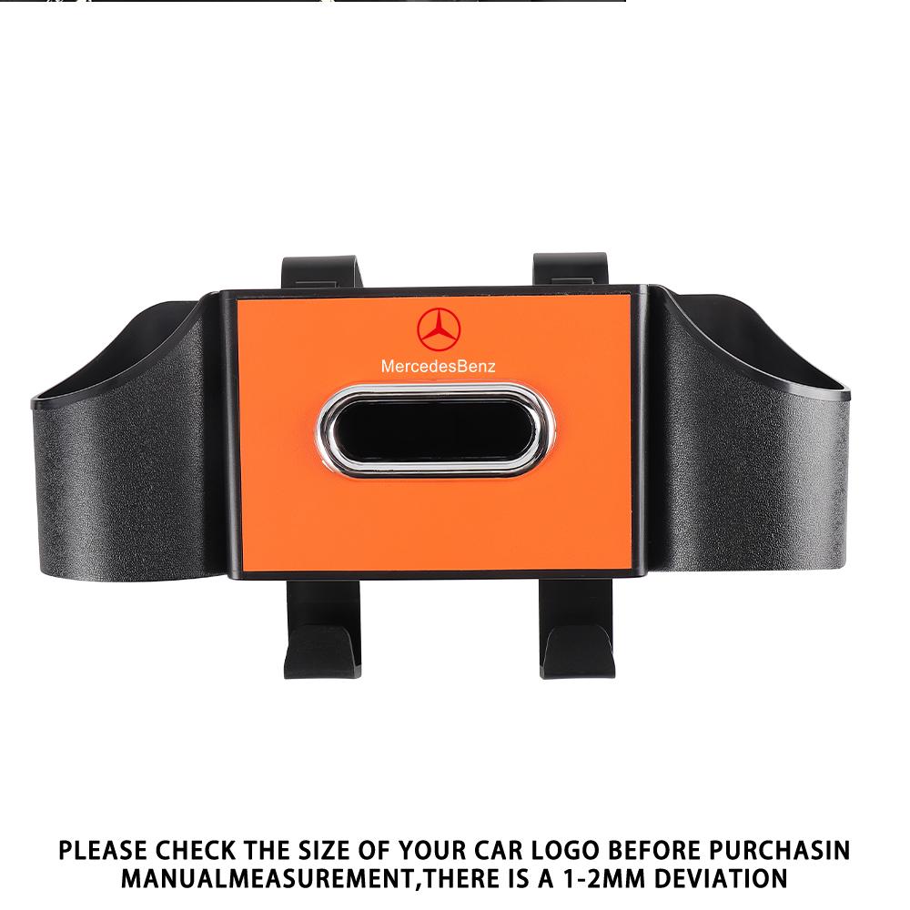 2025 New Car Seat Back Storage Box Multifunction Cup Tissue Phone Stowing Tidying For Mercedes Benz G S R C E B A Class GLA GLK
