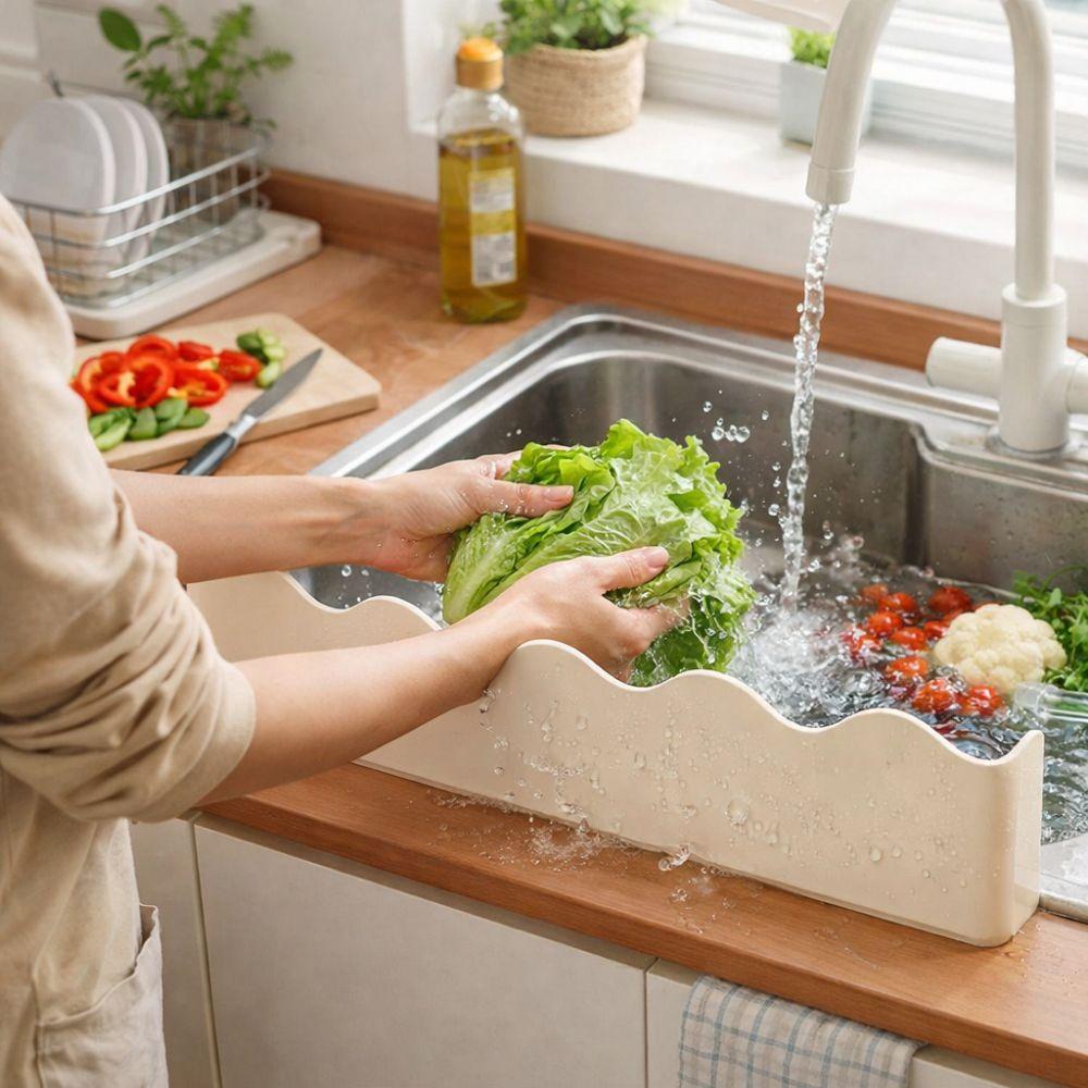 Oil-Proof Kitchen Sink Baffle Suction Cup Waterproof Baffle Water Blocking Board  Washing Dishes