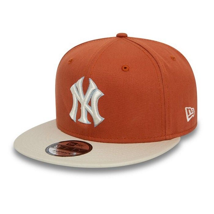 Casquette Snapback - New Era - New York Yankees - 9FIFTY - Orange - Mixte - Printemps/Été