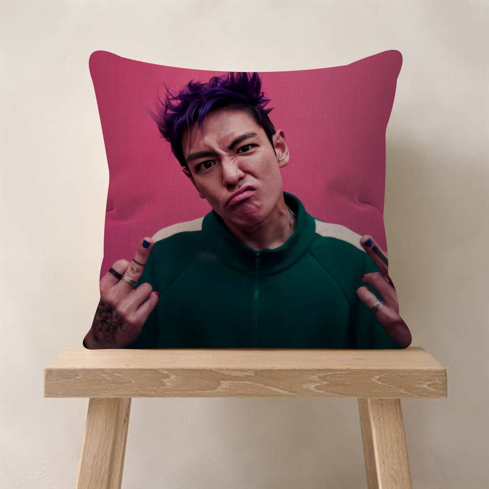 TTop Singer Choi Seunghyun  Pillow Gifts Home Office Furnishings Bedroom Sofa Car Cushion Cover case 45x45cm