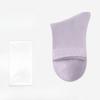 Female Autumn Pure Color Cotton Sweat Absorbing Deodorizing Antibacterial Boneless Cotton Socks