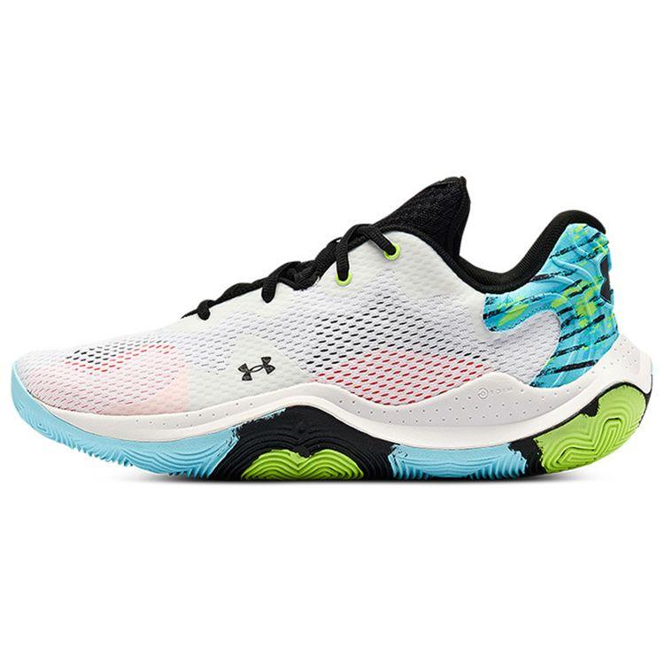 Under Armour Anatomix Spawn 4 Printed Men White Blue Green 3025345-102 43