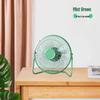 Portable 4-6.8 Inch Wrought Iron USB Desktop Fan - Quiet, Compact for Office, Dorm
