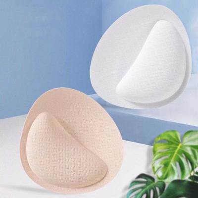 Bra Pad Ultra Thick Good Breathability Bra Insert Triangle Sponge Push Up Bra Pad Women Invisible Insert Swimsuit Bikini Breast Enhancers Chest Cup