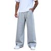 Pantalon de survêtement décontracté à jambe droite de couleur pour homme
