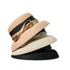 Autumn and Winter New Wool Felt Hat Hepburn Style Female Versatile Elegant Dome Bow