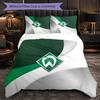 Werder Bremen Football 3 Piece Bedding Set Soft Duvet Cover Set with Pillowcases Printed Bedroom Decor Set for Home