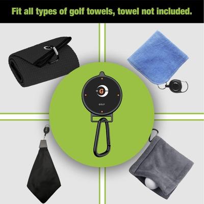 Golf Towel Magnet Clip Golf Cart Clubs Hubs Industrial Magnetic Accessory Flexible Golf Towel Holder for Men Women