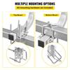 Boat Trailer Guide On, 20\", One Pair Trailer Pontoon Bunk Board Guide-ons, Steel Trailer Guides, Complete Mounting Accessories Included, for Ski