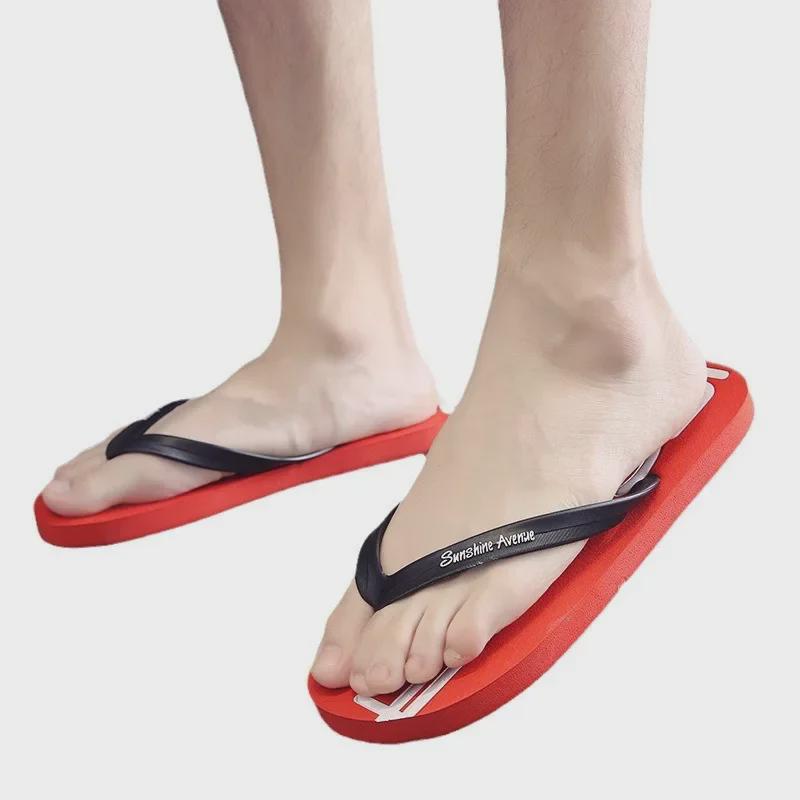 Z Summer Korean-Style Men's Non-Slip Flip Flops: Trendy Outdoor Beach Sandals