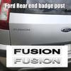 ABS Car Styling Trunk Fusion Letter Emblem Sticker For Focus Mk2 Fiesta Kuga Explorer Mk4 Ranger Mk7 Mustang Shelby Escape