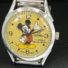 SWISS VINTAGE HAND-WINDING MENS REFURBISHED YELLOW COLOR DIAL WATCH A707223-1