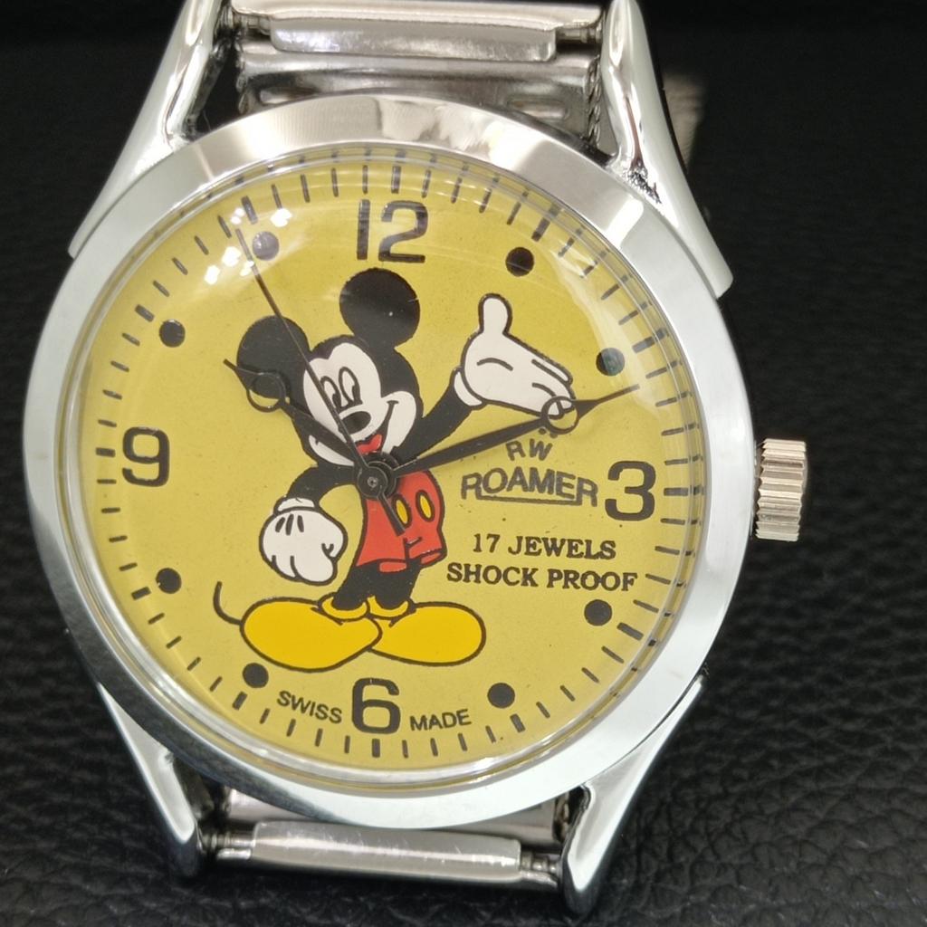 SWISS VINTAGE HAND-WINDING MENS REFURBISHED YELLOW COLOR DIAL WATCH A707223-1