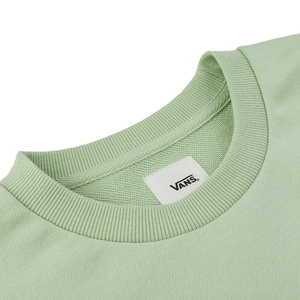 Vans Logo Daisy Embroidery Crew Neck Sweatshirt Women Tops Green VN0A7Q1JYSJ
