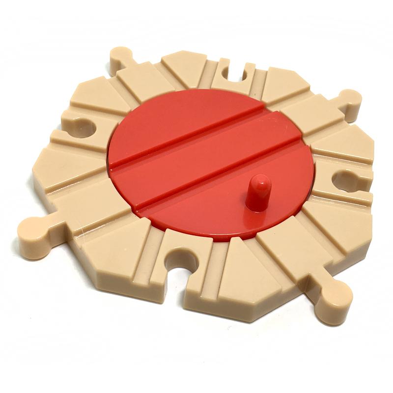 Eight-Way Turntable Track Accessories Wooden Train Childrens Track Toys Plastic Compatible Wooden Boy Toys Gifts X7