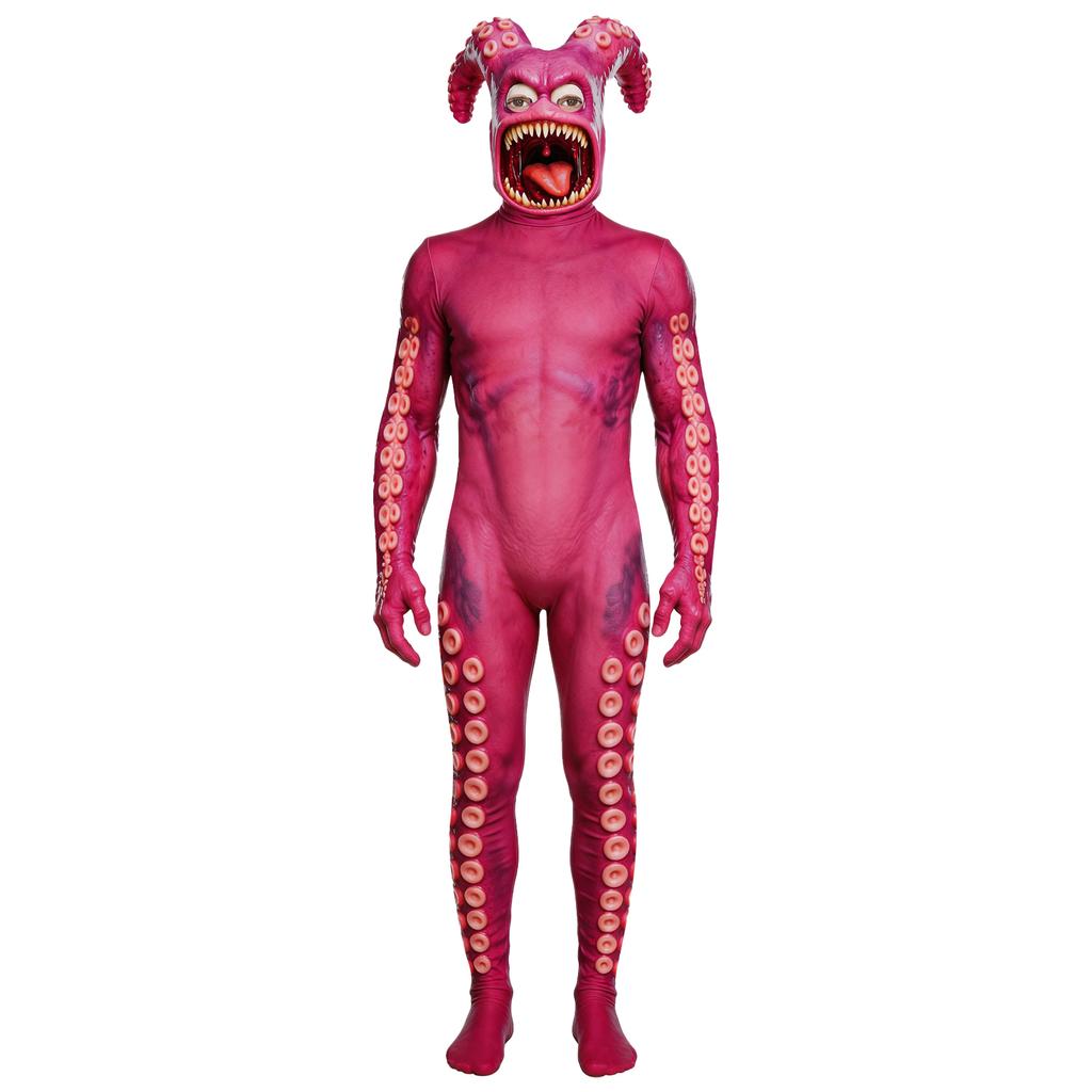 Combinaison moulante intégrale à thème pour fête costumée d'Halloween
