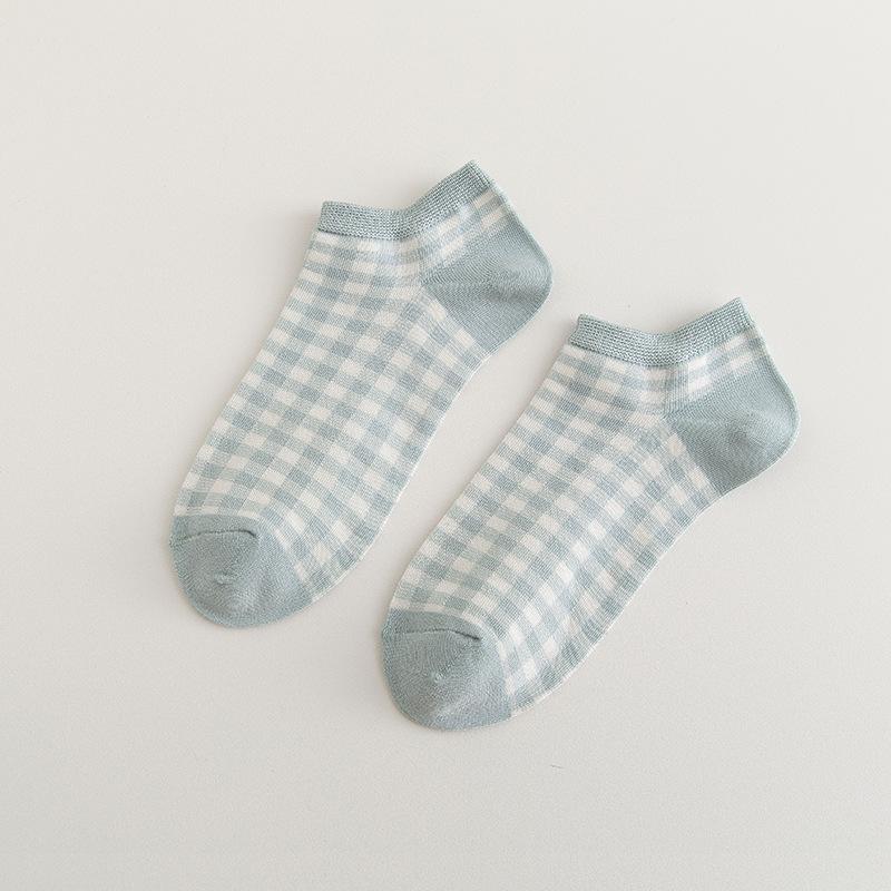 Women's Socks, Short Socks, Low-waisted, Thin Cotton Socks, Boat Socks, Summer Women's Socks That Don't Fall Off, Low-heeled Socks