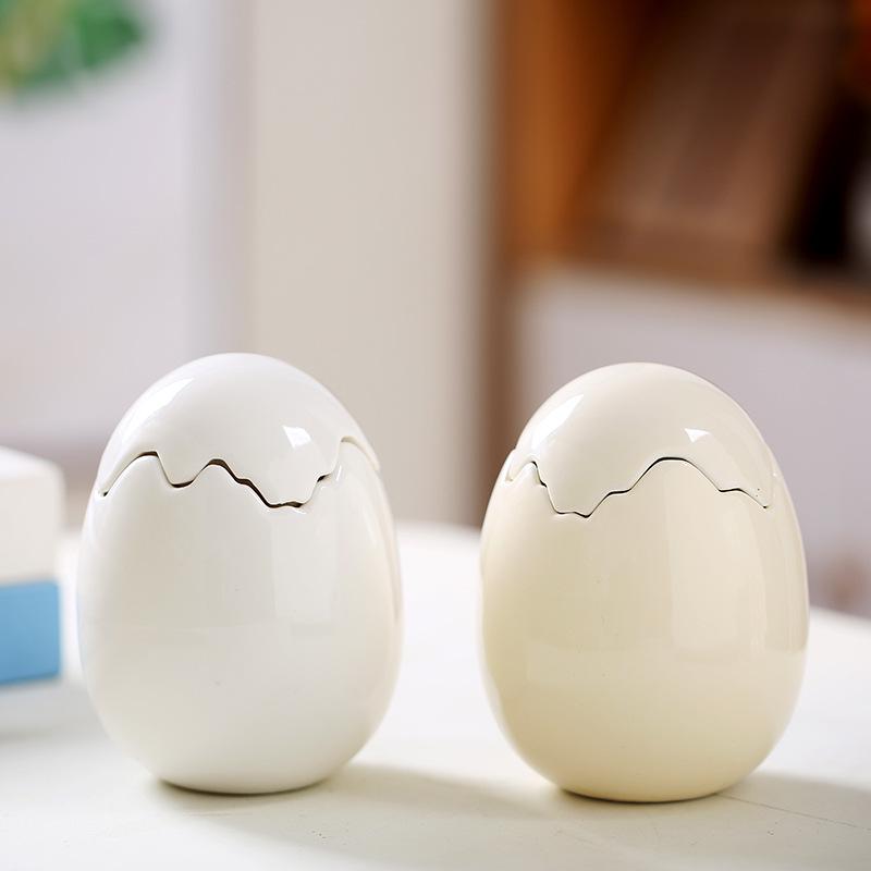 European Ceramic Egg-Shaped Scented Candle Holder: Birthday, Wedding Decoration, Creative Ornament
