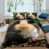 Guinea Pig Duvet Cover Set Cute Cavy Pattern Bedding Set Animal Quilt Cover For Boys Girls Garden Nature Polyester Bedding Set