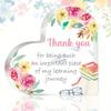 2D Flat, Thank You Message Heart Acrylic Plaque, Teacher Appreciation Gift, Suitable for Wall Decoration, Porch, Room, Villa, Accents Home, Hallway, O