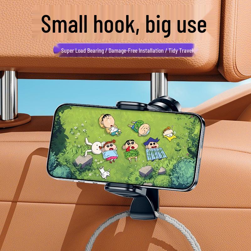 Magnetic Car Headrest Hook & Phone/Tablet Holder for TV Series