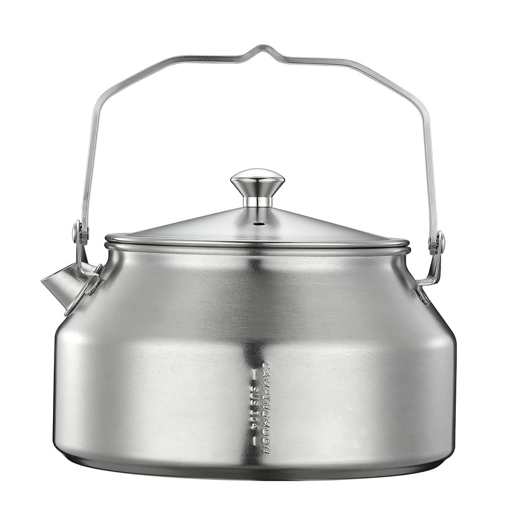 CAMPING MOON 1.0L SW-1 Stainless Steel Mini Kettle for Camping, Direct Fire, and One-Piece Molded Stainless Steel 304