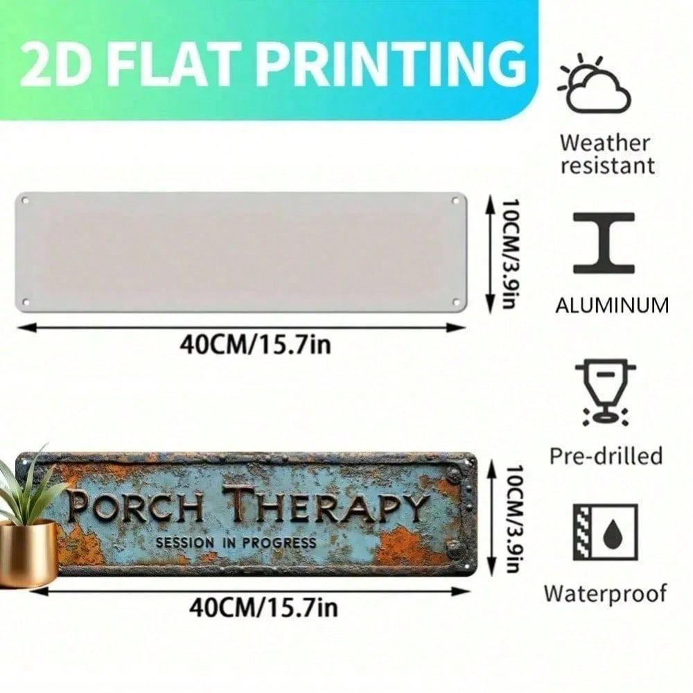 Vintage Metal Sign UV Printed Indoor Outdoor Wall Art Home Decor Frameless Gothic Halloween Porch