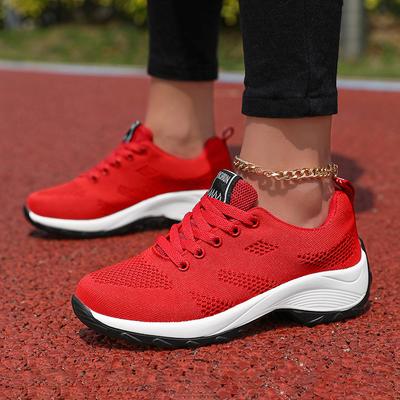 Modische Damen Leichte und Atmungsaktive Laufschuhe 2024 Frühling Neue Atmungsaktive und Leichte Wander-Reiseschuhe für Outdoor-Sportarten