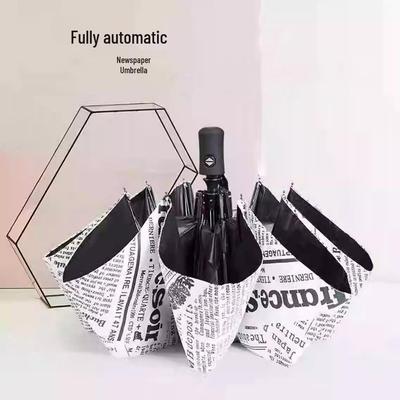 Three-Fold Dual-Use UV Protection Umbrella with Automatic Open/Close for Sunny and Rainy Days
