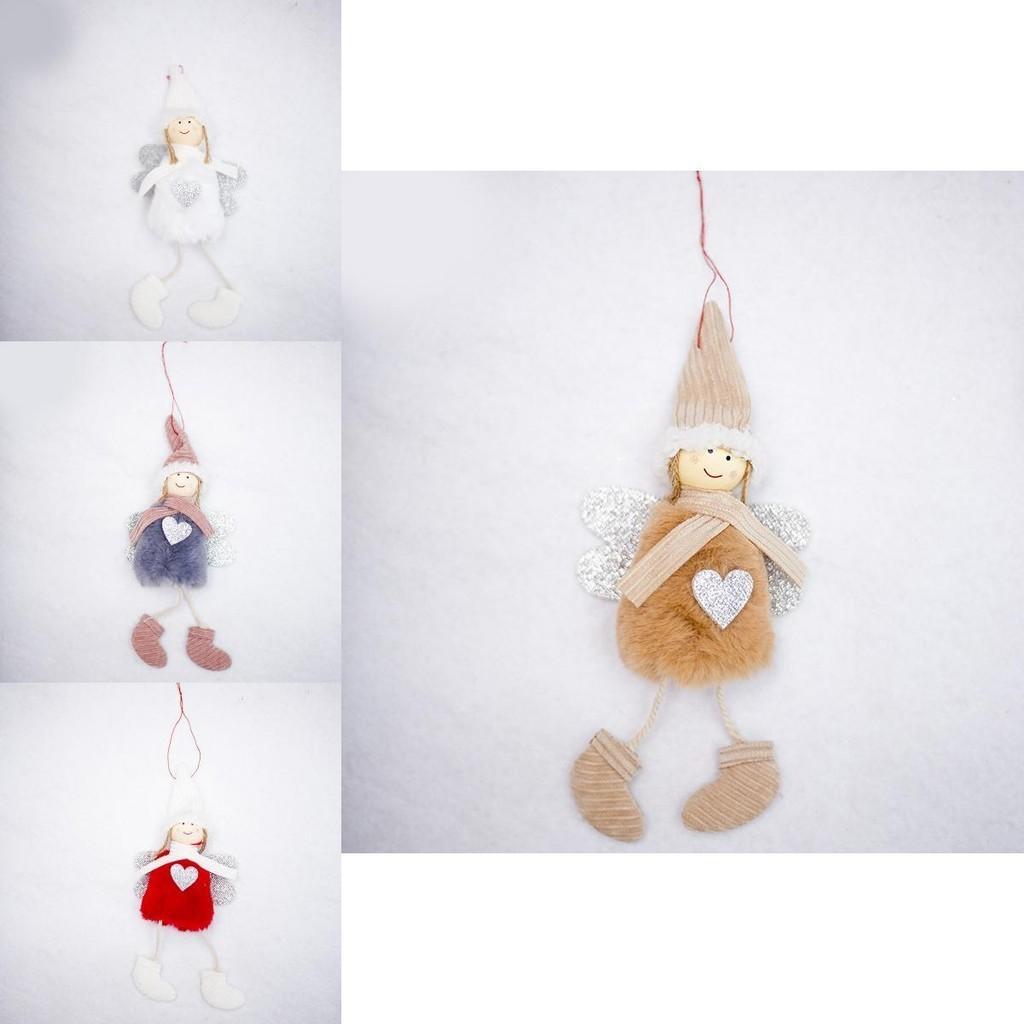 Adorable Christmas Angel Plush Doll Pendant With Charming Creative Design