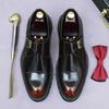 Thick-soled Heightening Leather Shoes Men's Business Dress Cowhide Inner Leather Buckle Light Feet