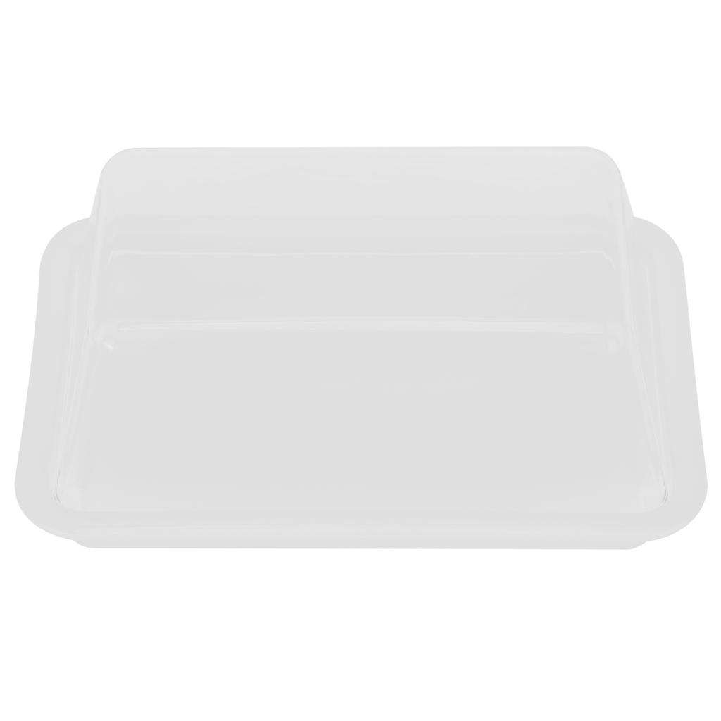 Rectangular Butter Cutting Box with Lid Portable Butter Storage Box for Home KitchenWhite